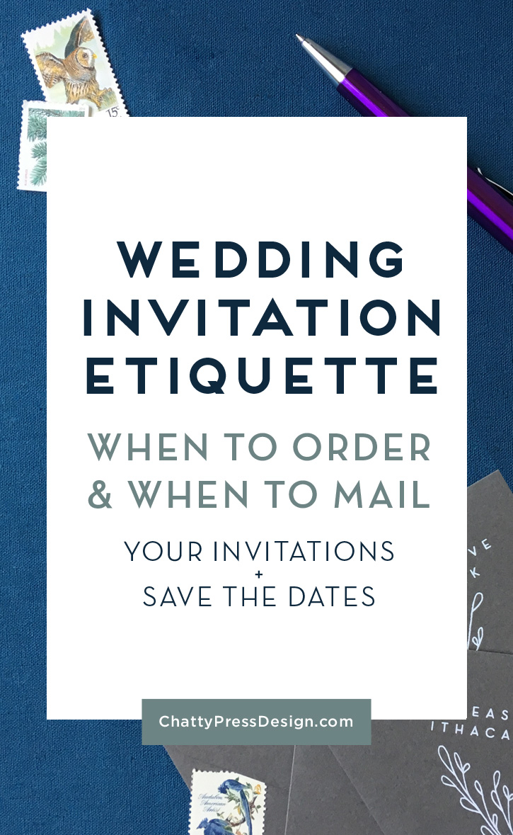 When to Send Your Wedding Invitations  & When to Order Them!
